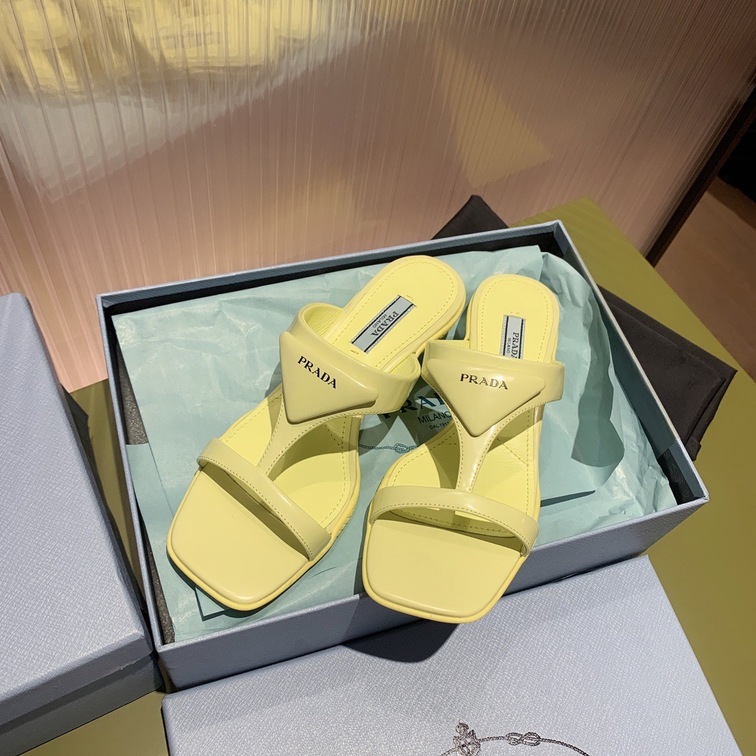 Sandal Prada Pump Yellow Ss2022