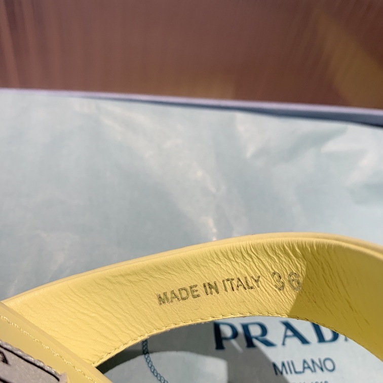 Sandal Prada Pump Yellow Ss2022