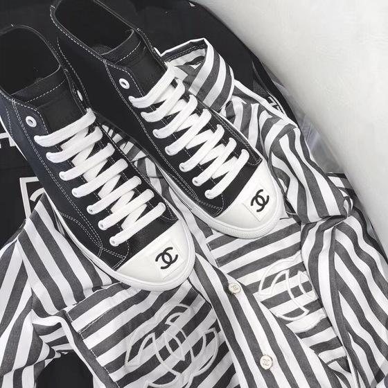 Chanel Sneakers High Top Logo Ss2022