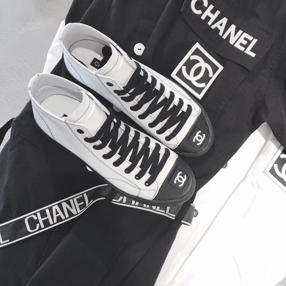 Chanel Sneakers High Top Logo Ss2022