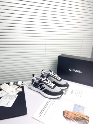 Woman Sneakers Chanel Black White Ss 2022