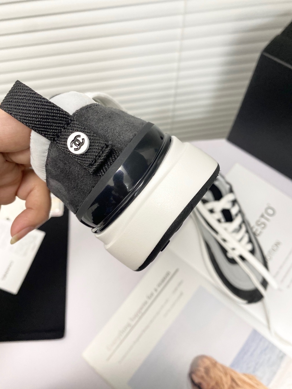 Woman Sneakers Chanel Black White Ss 2022