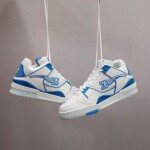 Lv Trainer Blue Sneakers