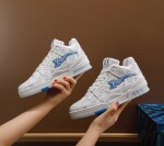 Lv Trainer Blue White Sneakers