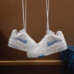 Lv Trainer Blue White Sneakers