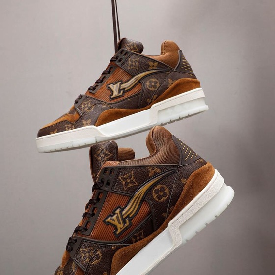 Lv Trainer Browne Wave Sneakers