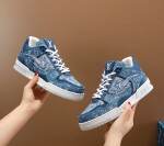 Lv Trainer Denim Sneakers Ss2022