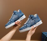 Lv Trainer Denim Sneakers Ss2022