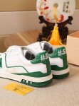 Lv Trainer Green Sneakers 5