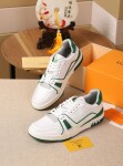 Lv Trainer Green Sneakers 5