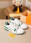 Lv Trainer Green Sneakers 5