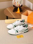 Lv Trainer Green Sneakers 5