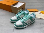Lv Trainer Green Sneakers