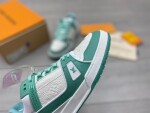 Lv Trainer Green Sneakers