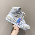 Lv Trainer High Top 508 Grey Sneakers