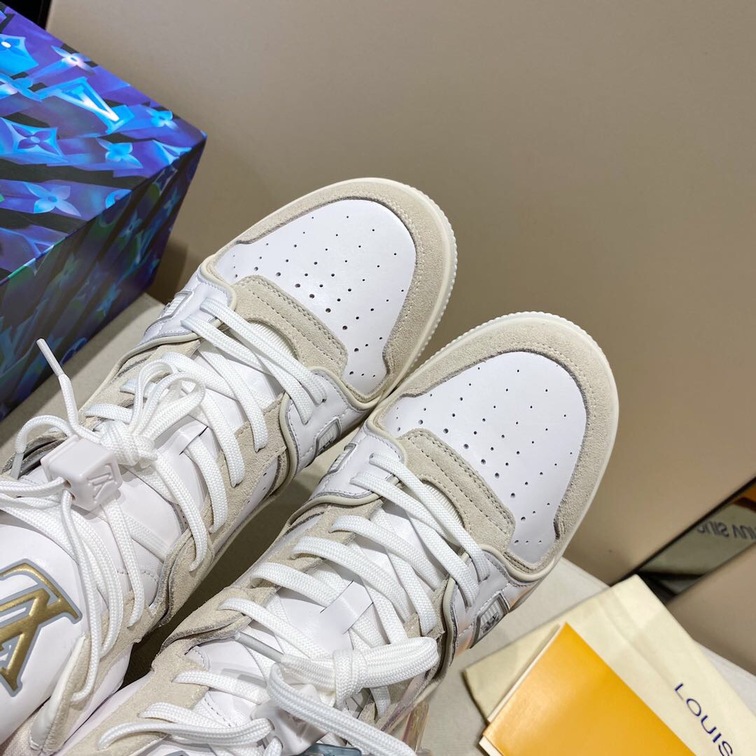 Lv Trainer High Top 508 Grey Sneakers