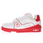 Lv Trainer Red Sneakers