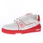 Lv Trainer Red Sneakers