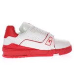 Lv Trainer Red Sneakers