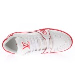 Lv Trainer Red Sneakers