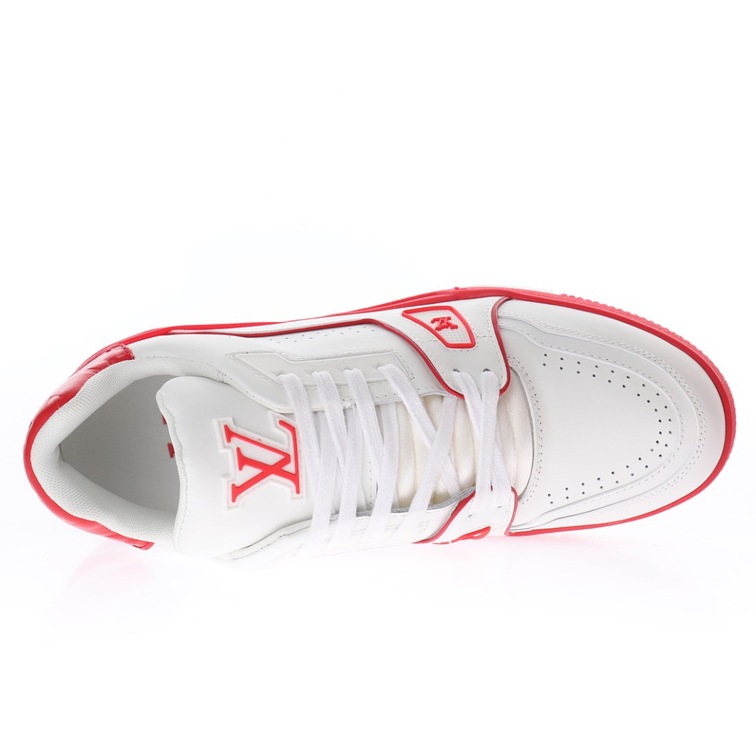 Lv Trainer Red Sneakers