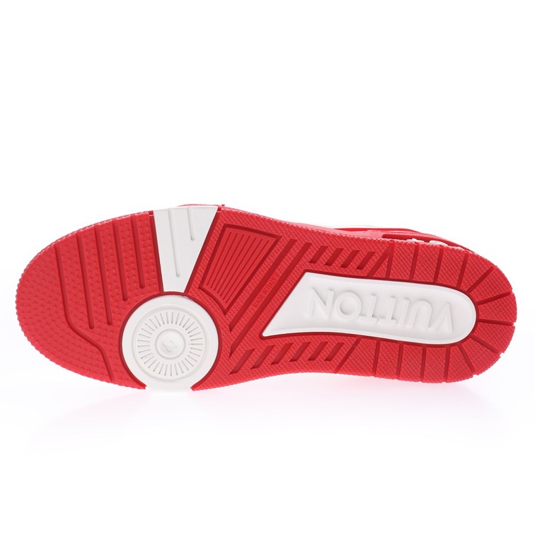 Lv Trainer Red Sneakers
