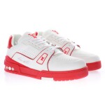 Lv Trainer Red Sneakers