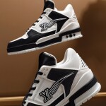 Lv Trainer Wave Black White Sneakers