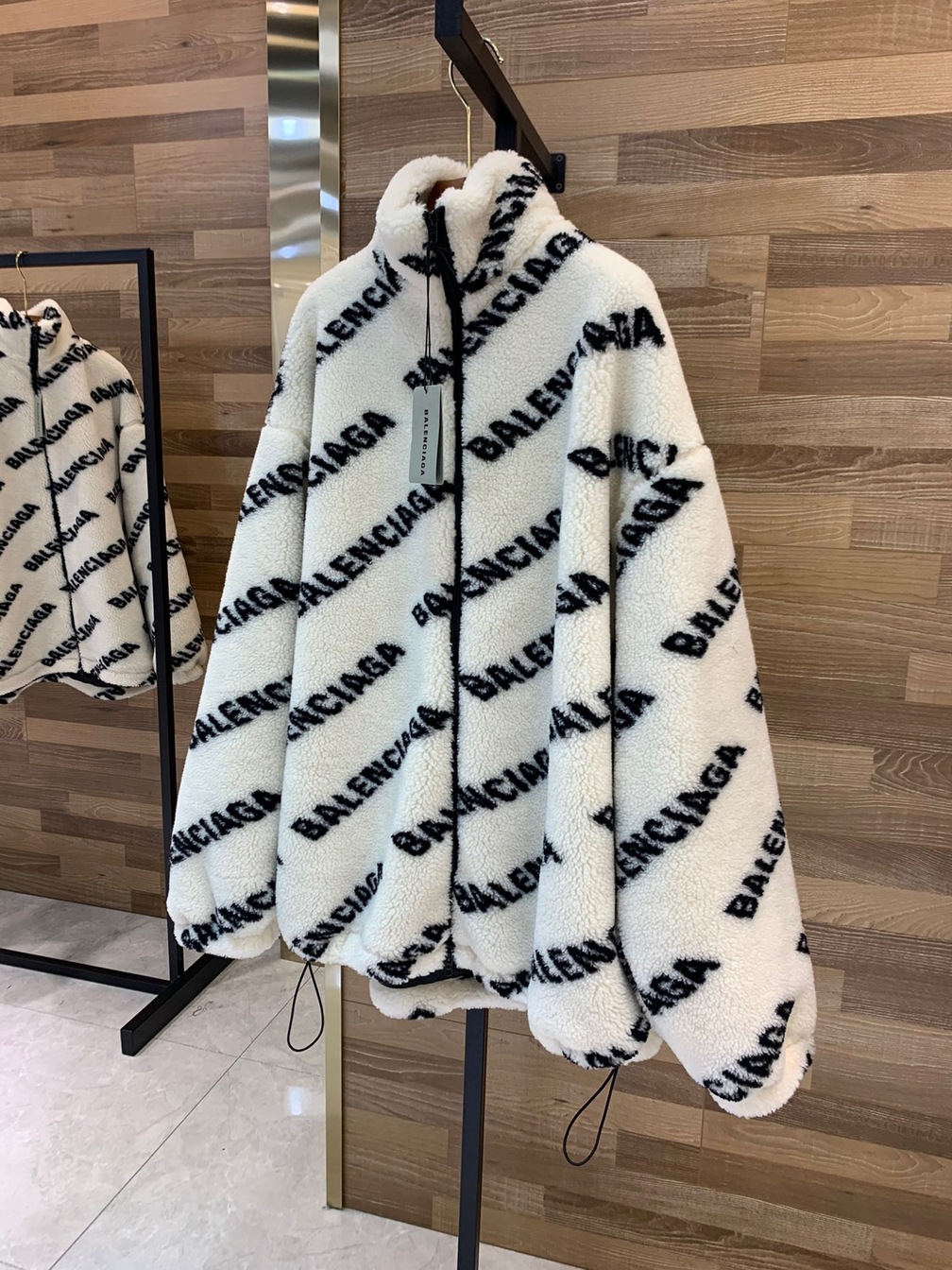 Jacket Fur Wool Logo Ss2022
