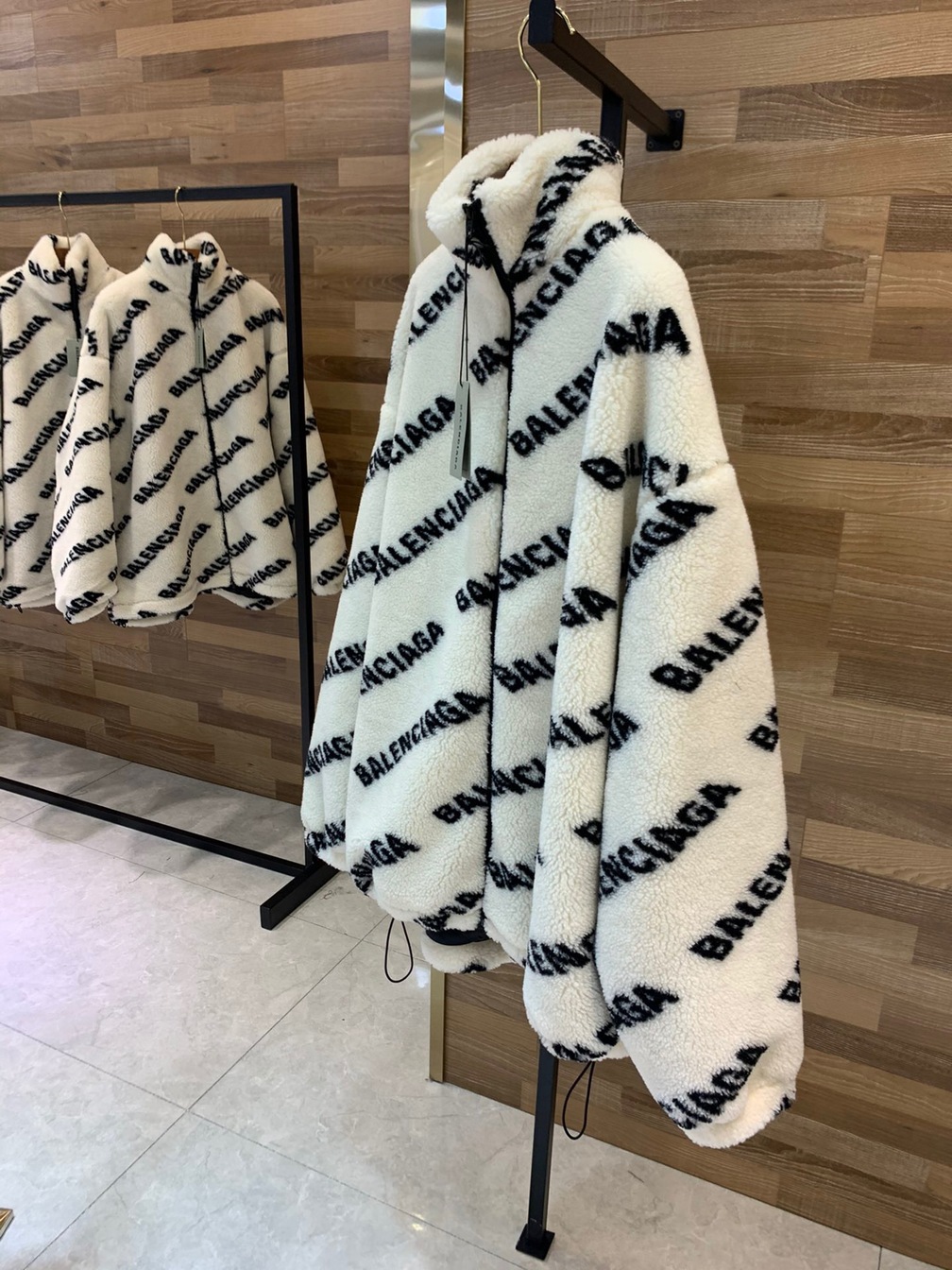 Jacket Fur Wool Logo Ss2022