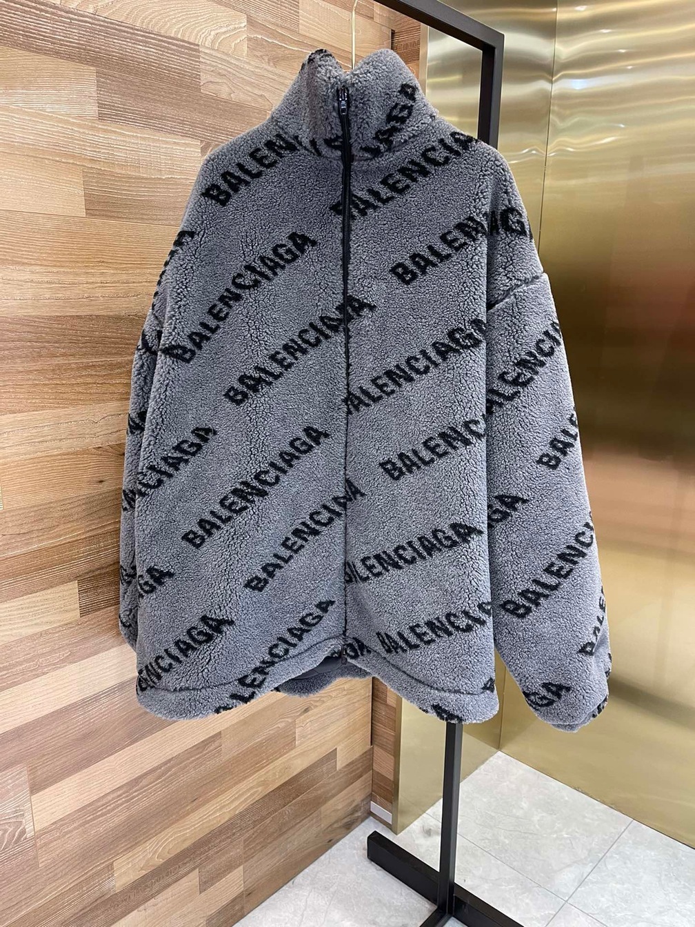 Jacket Fur Wool Logo Ss2022