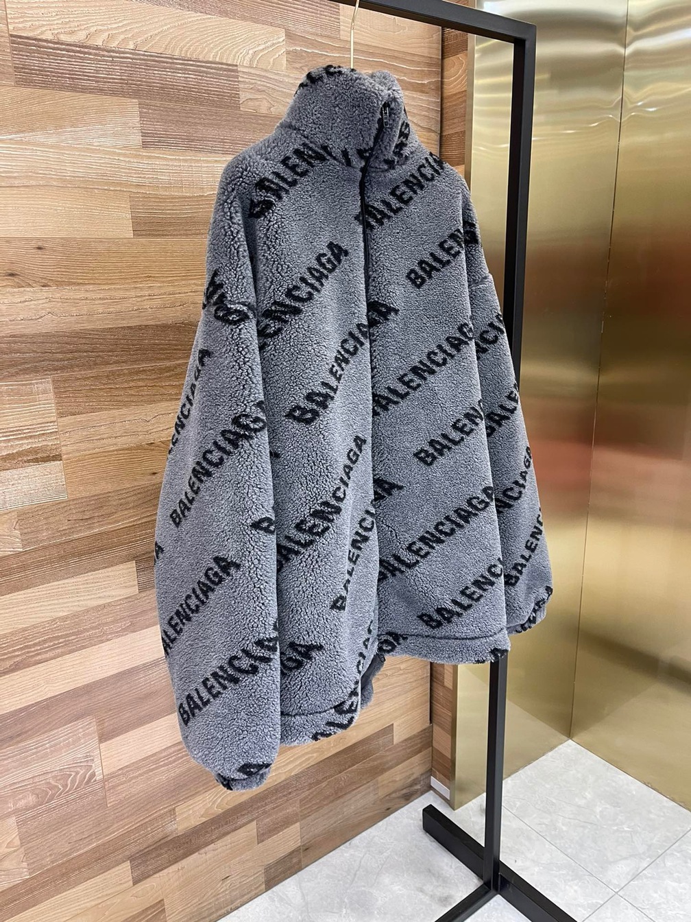 Jacket Fur Wool Logo Ss2022