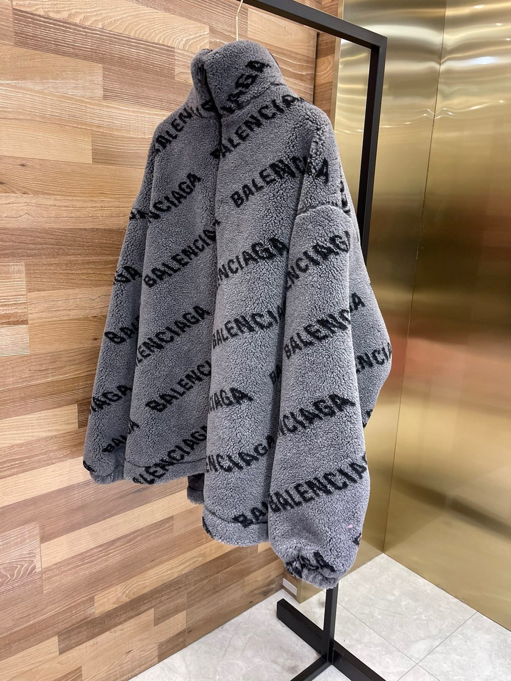 Jacket Fur Wool Logo Ss2022