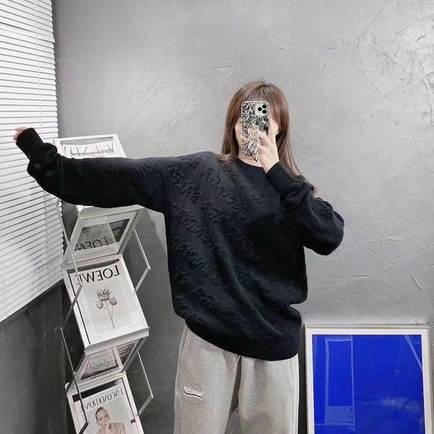 Sweaters Logo Balenciaga 3d Print Ss2022