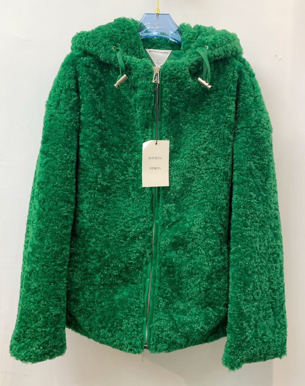 Hoodie Zip Bottega Wool Ss2022