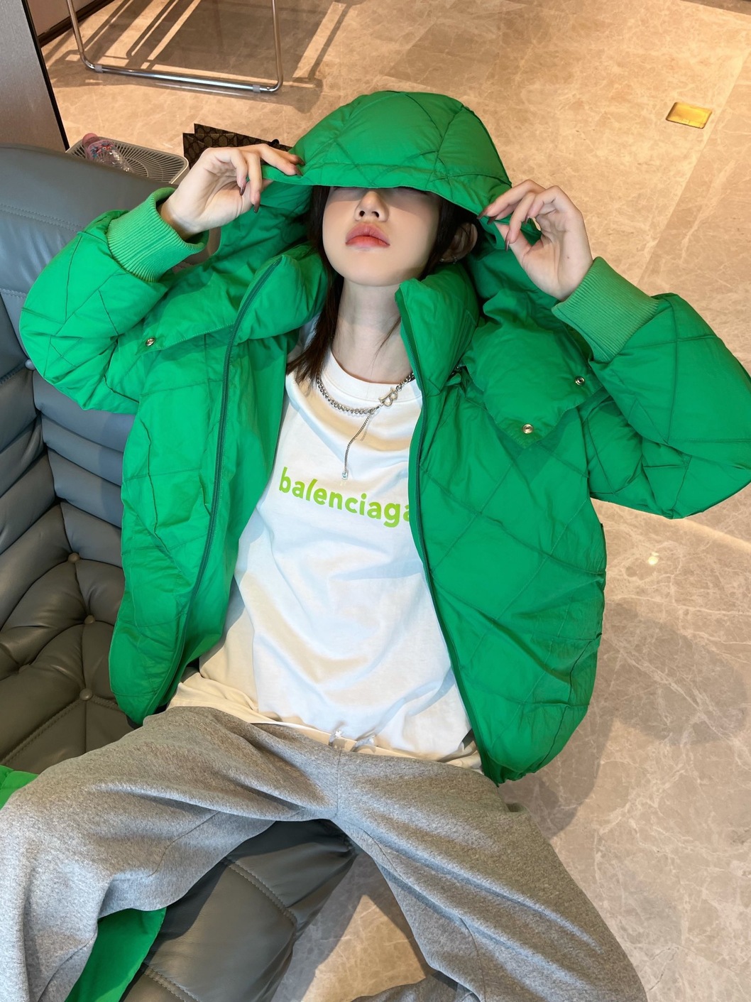 Puffer Bottega Neon Ss2022