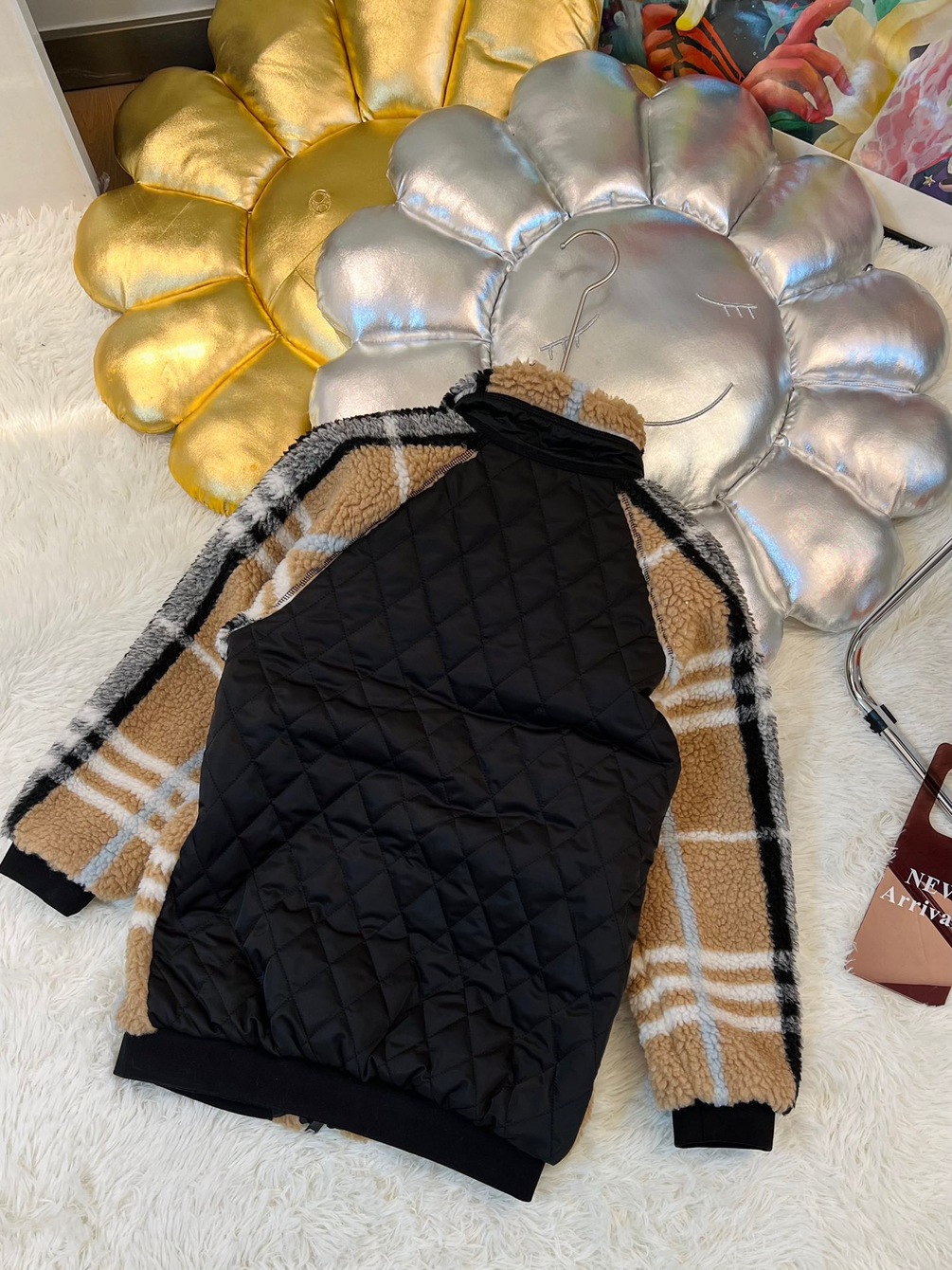 Jacket Fur Logo Details Burberry Ss2022