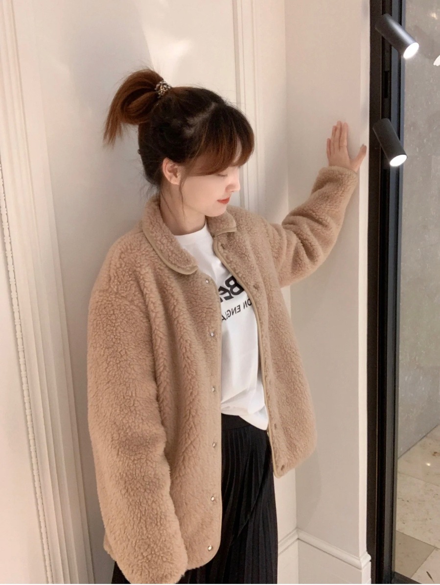 Jacket Fur Wool Women Ss2022