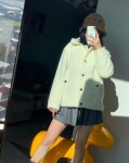 Jacket Women White Wool Ss2022