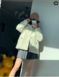 Jacket Women White Wool Ss2022
