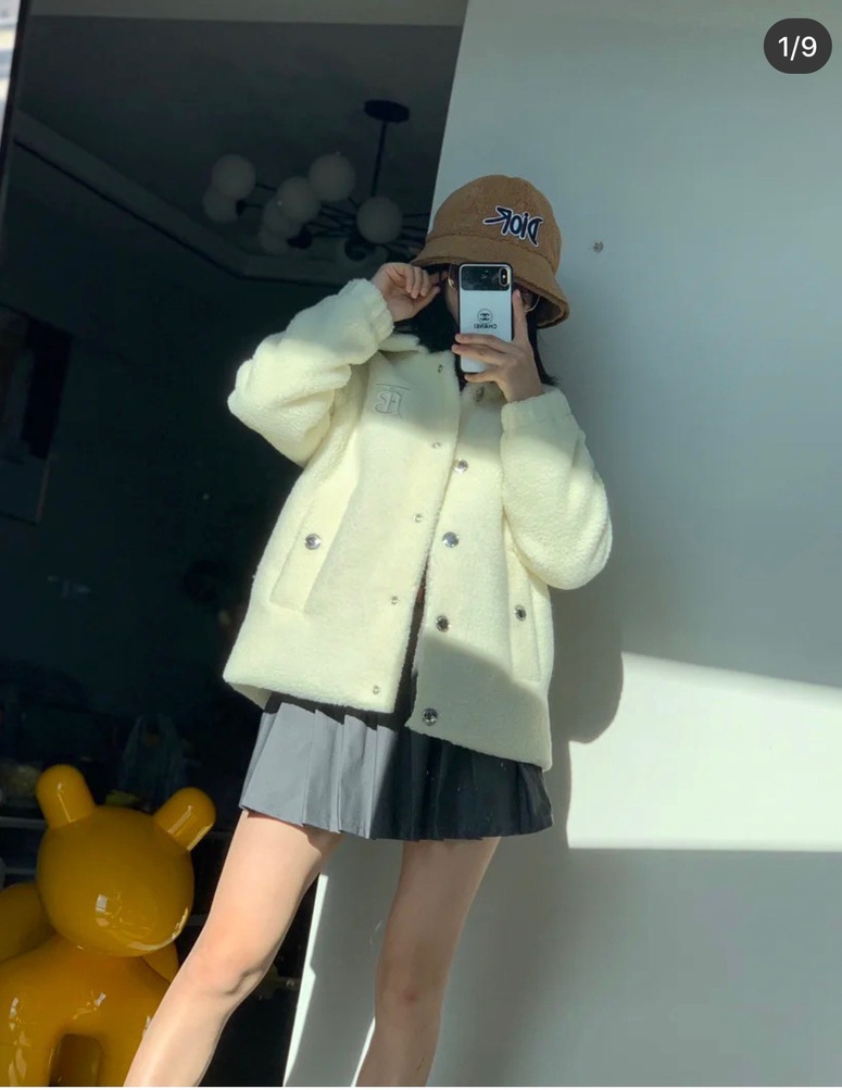 Jacket Women White Wool Ss2022
