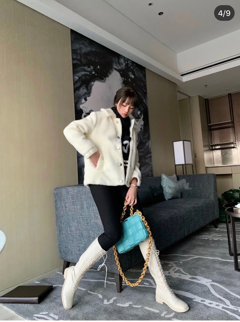 Jacket Women White Wool Ss2022