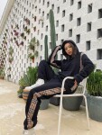 Set Burberry Hoodie Zip With Trousers