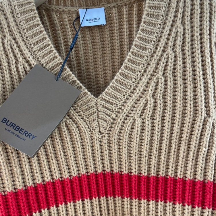 Sweaters Burberry Stripe V Neck Ss2022
