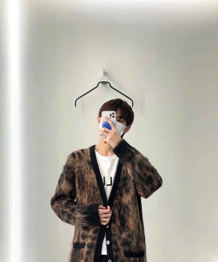 Celine Cardigan Wool Tiger Eyes Ss2022