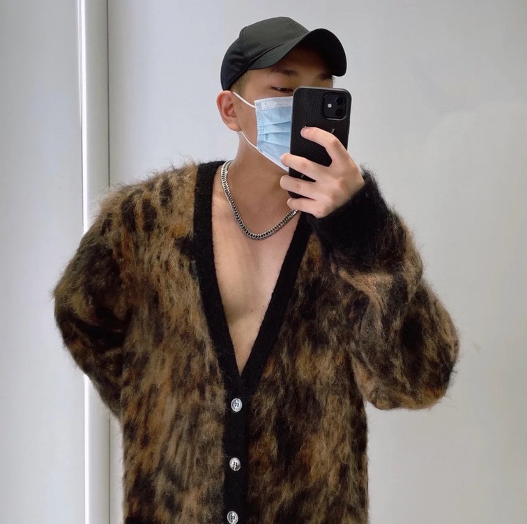 Celine Cardigan Wool Tiger Eyes Ss2022