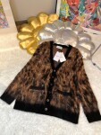 Celine Cardigan Wool Tiger Eyes Ss2022