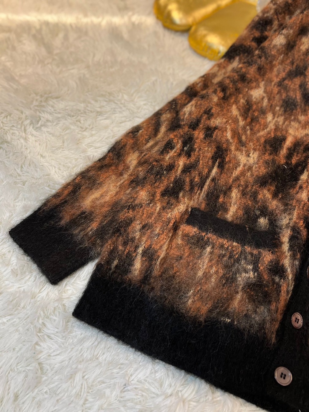Celine Cardigan Wool Tiger Eyes Ss2022