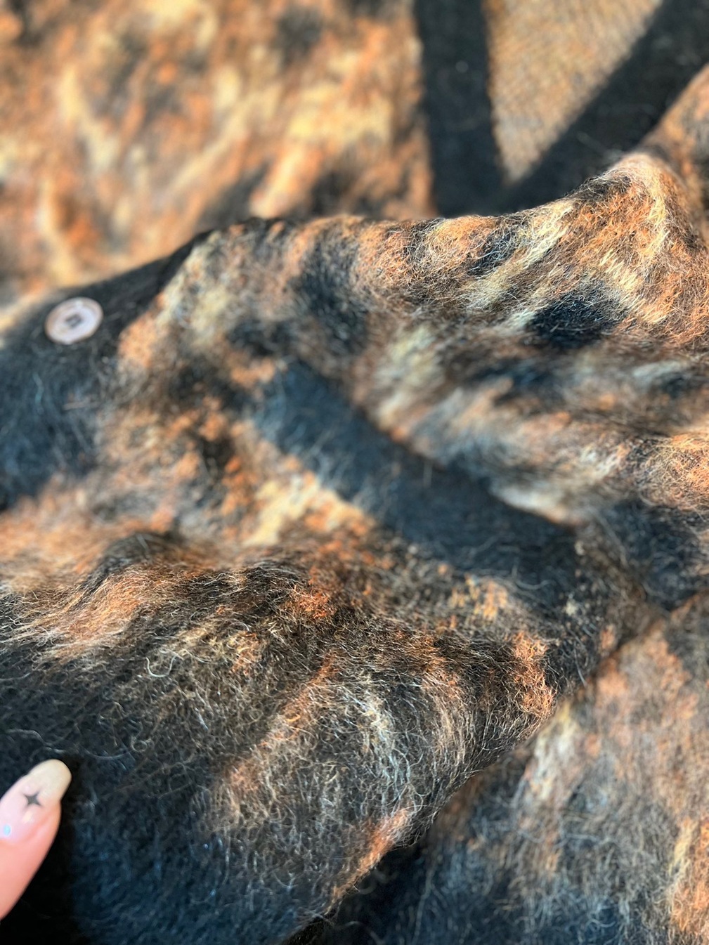 Celine Cardigan Wool Tiger Eyes Ss2022