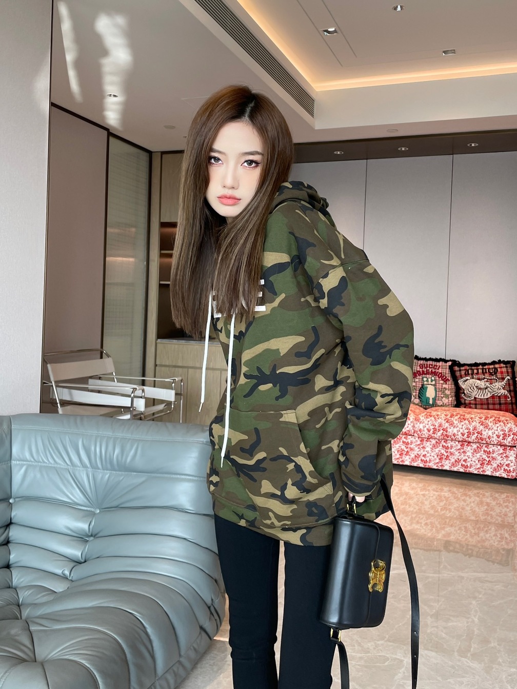 Hoodie Celine Army Ss2022